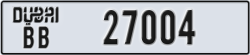 dubai - code - BB - number -27004