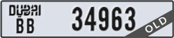 dubai - code - BB - number -34963