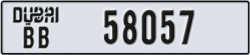 dubai - code - BB - number -58057