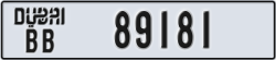 dubai - code - BB - number -89181