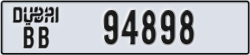 dubai - code - BB - number -94898