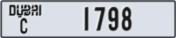 dubai - code - C - number -1798