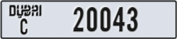 dubai - code - C - number -20043