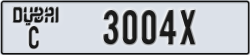 dubai - code - C - number -3004X