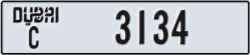 dubai - code - C - number -3134