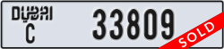 dubai - code - C - number -33809