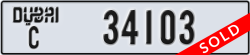 dubai - code - C - number -34103