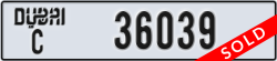 dubai - code - C - number -36039