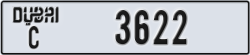 dubai - code - C - number -3622