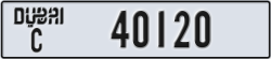 dubai - code - C - number -40120