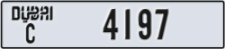 dubai - code - C - number -4197