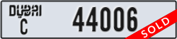 dubai - code - C - number -44006