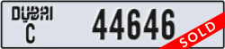 dubai - code - C - number -44646