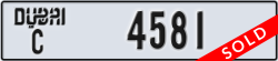 dubai - code - C - number -4581