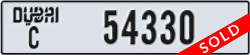 dubai - code - C - number -54330