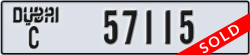 dubai - code - C - number -57115