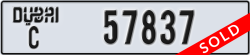 dubai - code - C - number -57837