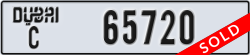 dubai - code - C - number -65720