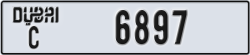 dubai - code - C - number -6897