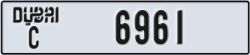 dubai - code - C - number -6961