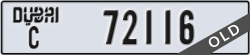 dubai - code - C - number -72116