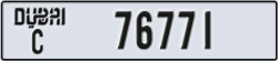 dubai - code - C - number -76771