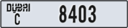 dubai - code - C - number -8324