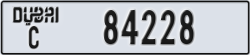 dubai - code - C - number -84228