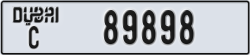 dubai - code - C - number -89819
