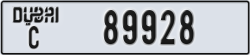 dubai - code - C - number -89928