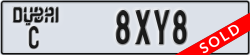 dubai - code - C - number -8XY8