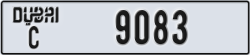 dubai - code - C - number -9083
