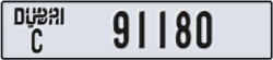 dubai - code - C - number -91180
