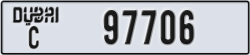 dubai - code - C - number -97706