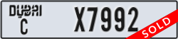 dubai - code - C - number -X7992