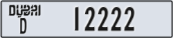 dubai - code - D - number -12222