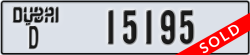 dubai - code - D - number -15195