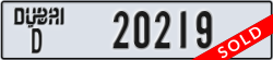 dubai - code - D - number -20219