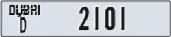 dubai - code - D - number -2101