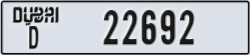 dubai - code - D - number -22692