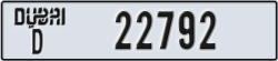 dubai - code - D - number -22792