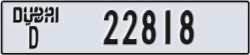 dubai - code - D - number -22818