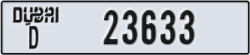 dubai - code - D - number -23633