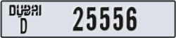 dubai - code - D - number -25556