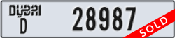 dubai - code - D - number -28987