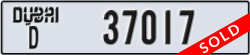 dubai - code - D - number -37017