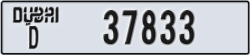 dubai - code - D - number -37833