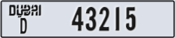 dubai - code - D - number -43136