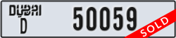 dubai - code - D - number -50059