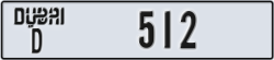 dubai - code - D - number -512